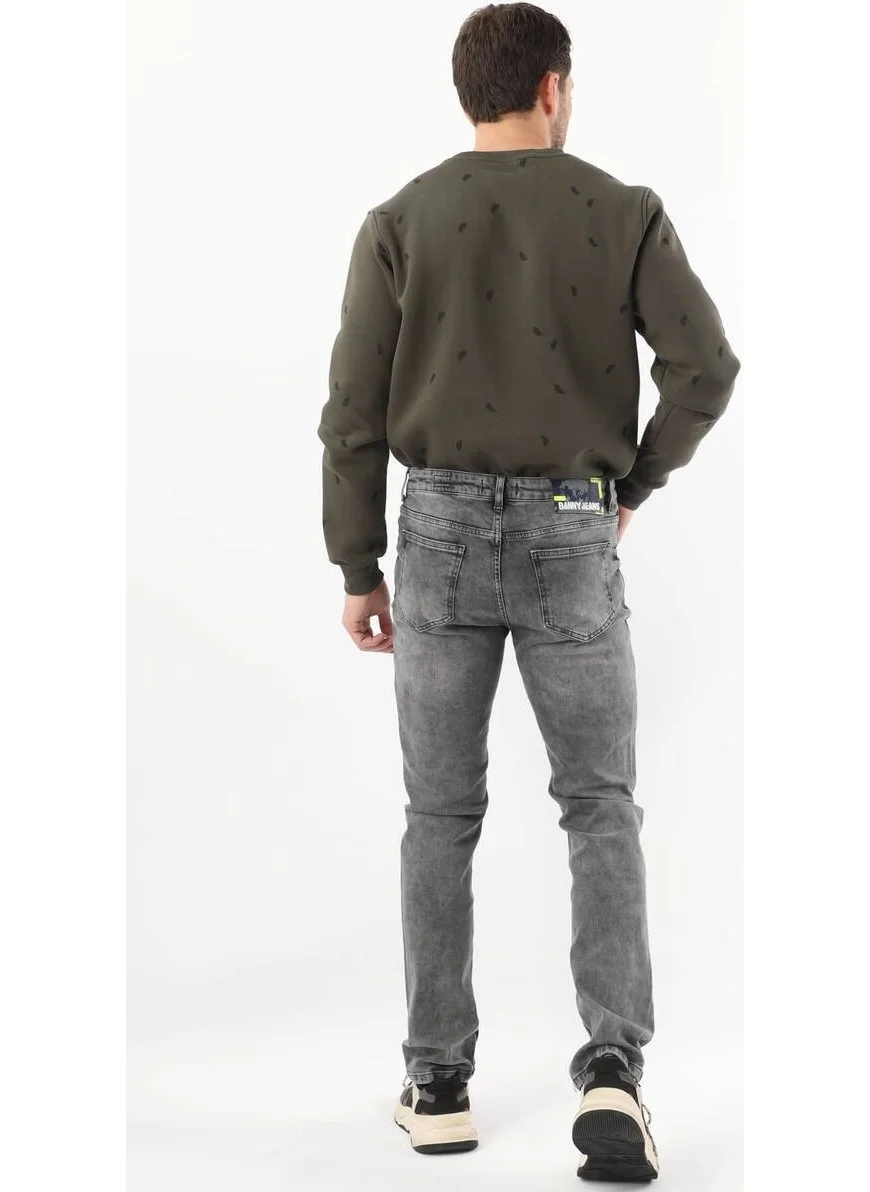 Banny Jeans Men Regular Fit Jeans Gray
