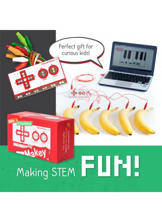 Makey Makey - Makey Makey STEM Kit from JoyLabz - Hands-on Technology Learning Fun - Science Education - 1000s of Engineering and Computer Coding Activities - Image 1