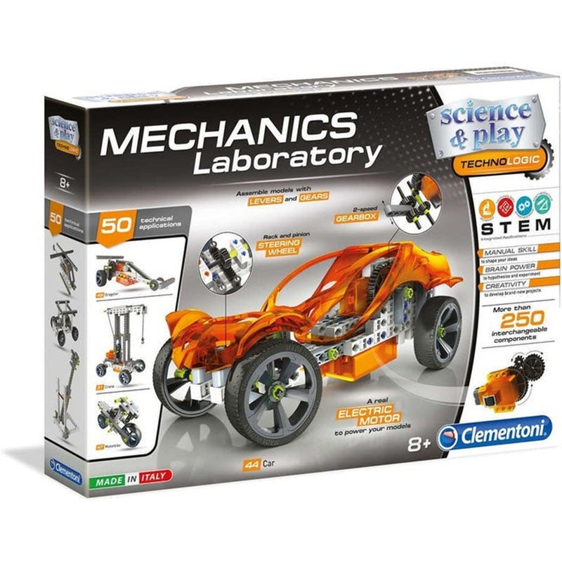 Clementoni - Mechanics Laboratory: Engineering of Machines 250 Pieces - 75025 - Image 1