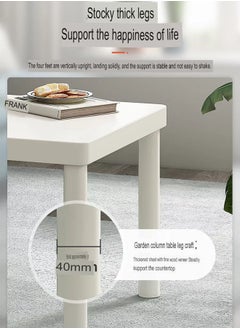 NKX Minimalist Square Coffee Table for Bedroom and Living Room  40x60 cm  - Image 3