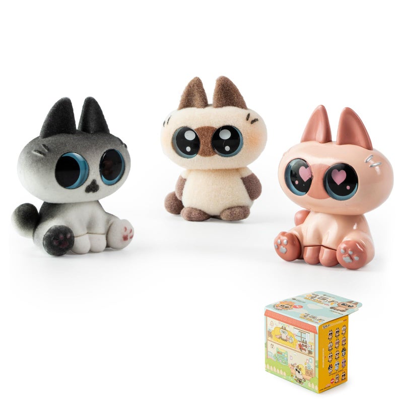 BEEMAI Nobeko Azukisan Mini Bean Series Blind Box Single Box Contains 3 Figures No Repeat - Image 3