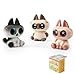 BEEMAI Nobeko Azukisan Mini Bean Series Blind Box Single Box Contains 3 Figures No Repeat - Image 2