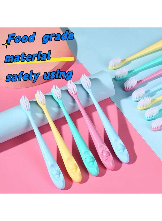 10-Pack Fun & Gentle Kids Toothbrushes - Food Grade Soft Bristles, Adorable Zodiac Mouse Design  - Image 4