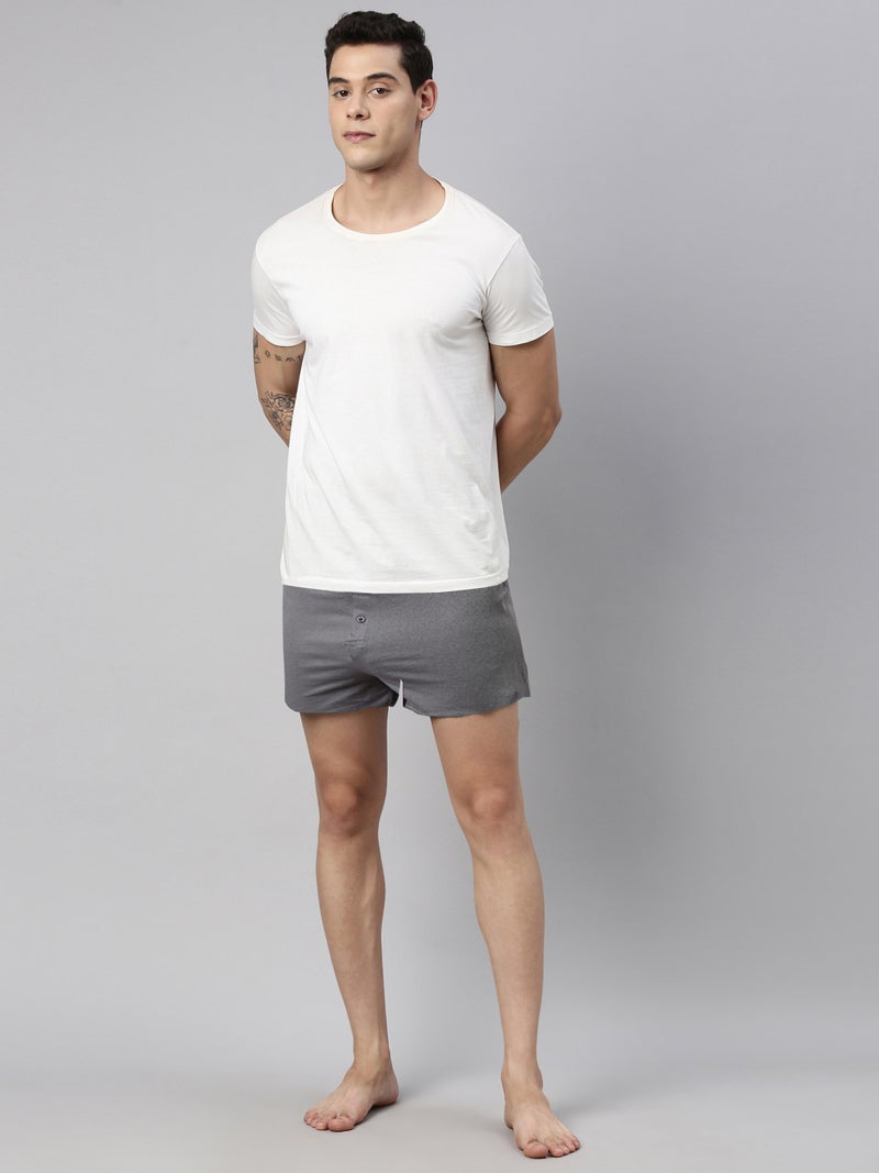 Joven Men Solid Pure Cotton Boxers Pack Of 2 - Image 5
