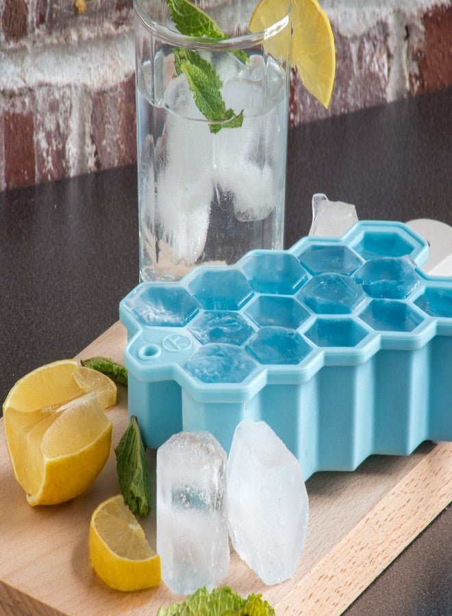 Outset Silicone Hexagon Ice Cube Tray, Large Cubes - Image 4
