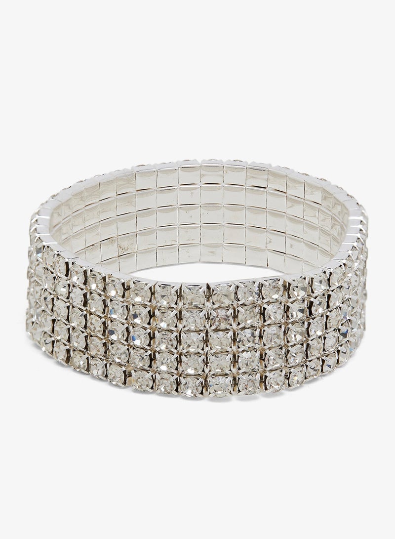 Ella Limited Edition Silver Tennis Bracelet - Image 2