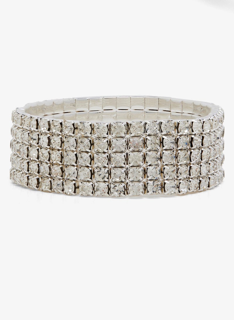 Ella Limited Edition Silver Tennis Bracelet - Image 3