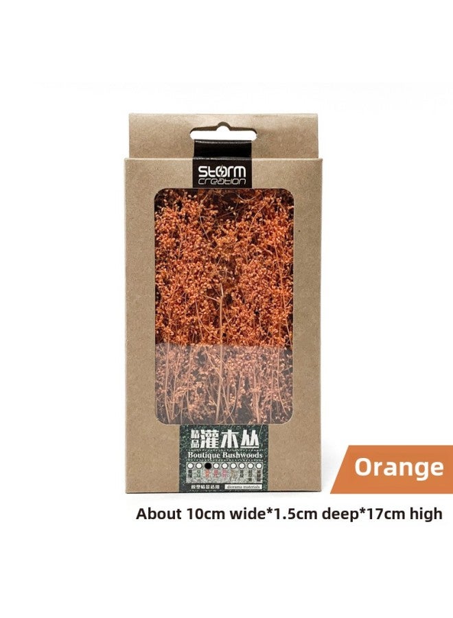 Premium Shrubbery Scene Model Tree Ground Platform Material Thorny Soldier Dry Branch Modification Piece Toy/architecture Model-Color:Orange  - Image 1