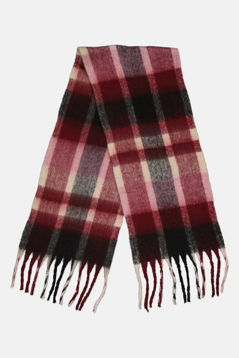 London Fog Women Plaid Scarf 180 x 39 H cm, Multi-color - Image 1