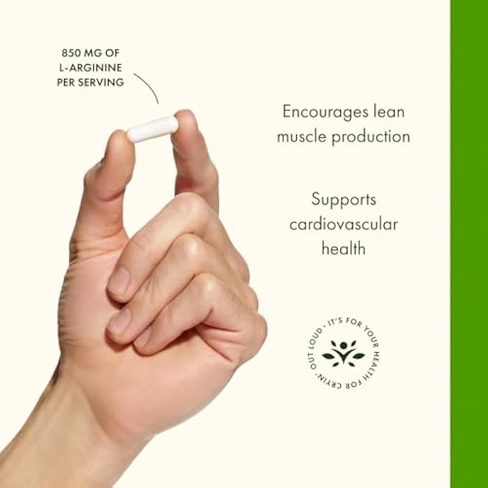 Swanson Amino Acid Super-Strength L-Arginine 850 Milligrams 90 Capsules - Image 4