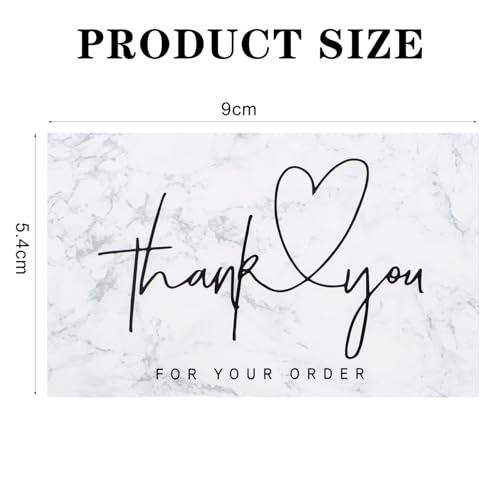 Aruicheng 50pcs Thank You Cards Thank You Card Small Business Thank You Notes Bulk Small Mini Business Cards Blank Appreciation Cards Pack of Thank You Note Cards for Wedding Bridal Shower Graduation - Image 2