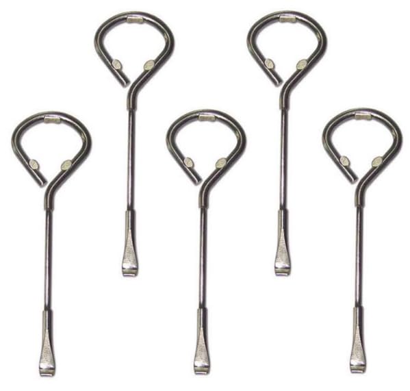 BUILT TO LAST! 5 Pack Paint Can Opener, Bottle Opener, Metal Paint Can Opening Tool, 5 Pack Steel Paint Can Tool - Image 1