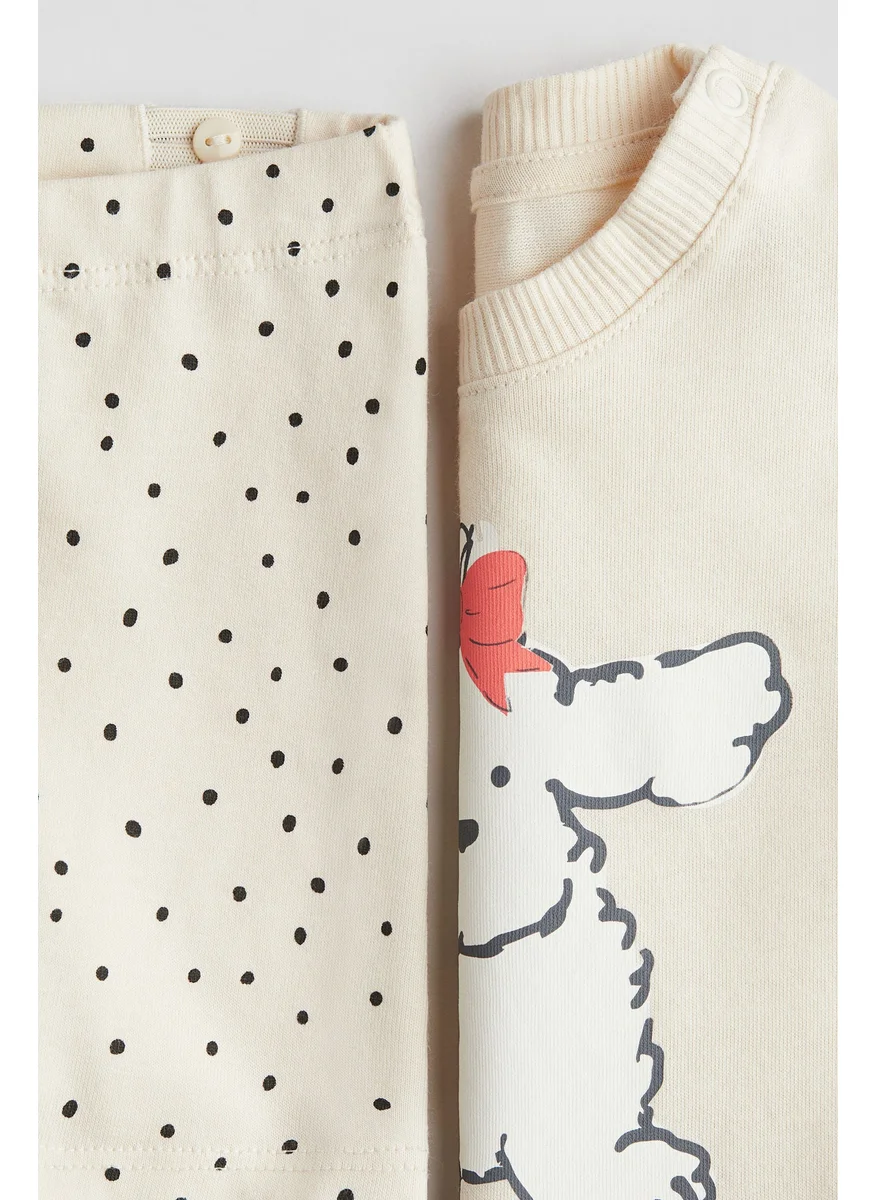 اتش اند ام 2-Piece Cotton Jersey Set