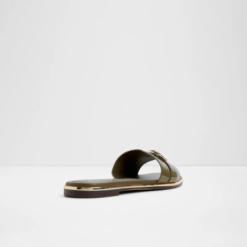 الدو Darlina Green Flat Sandals