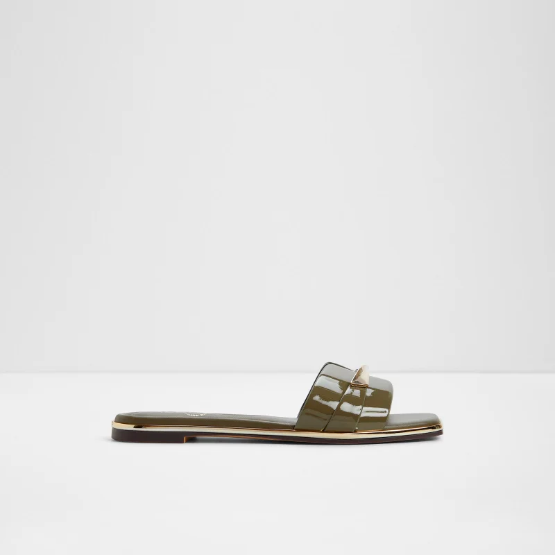 الدو Darlina Green Flat Sandals