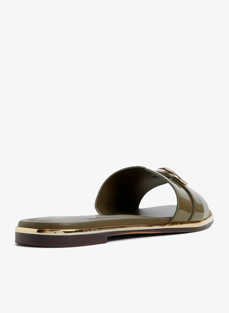 ALDO Darlina Green Flat Sandals