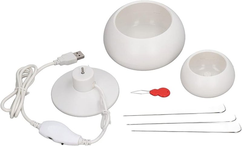 غزل الخرز الكهربائي قابل لتعديل السرعة مصنوع من مادة ABS مع وعاء متين لصنع المجوهرات DIY - Image 1