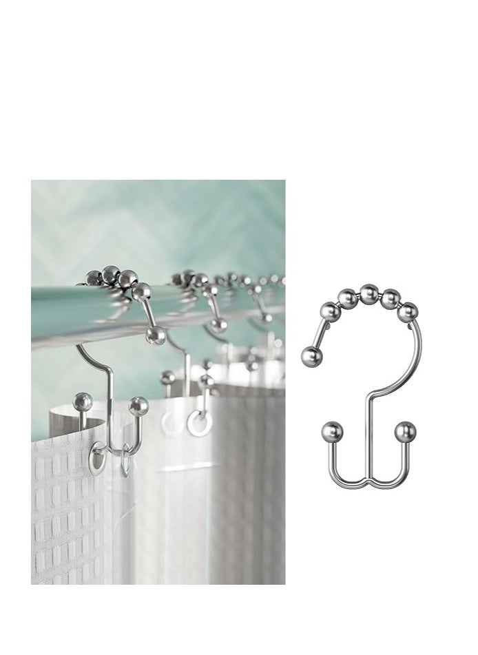 Generic Home & Kitchen› Bathroom› Bathroom Accessories› Shower Curtains, Clips & Liners› Shower Curtain Hanger› Shower Curtain Rings  - Image 5