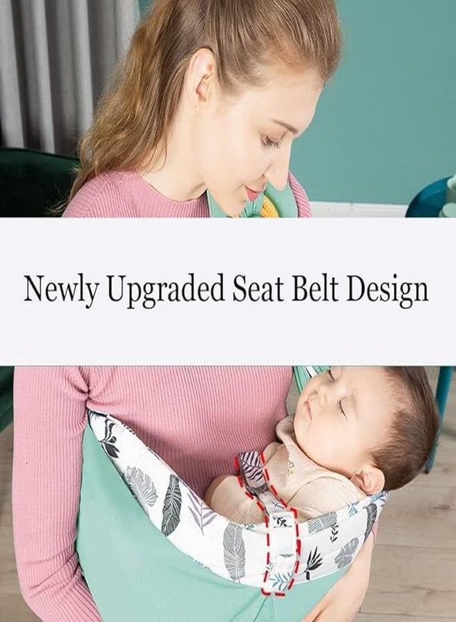BLURISM 4-in-1 Baby Wrap Carrier,Baby Sling Natural Cotton, Adjustable Breastfeeding Cover with Ergonomic Design Suitable for Newborns Bearing Weight 15 KG - Image 3