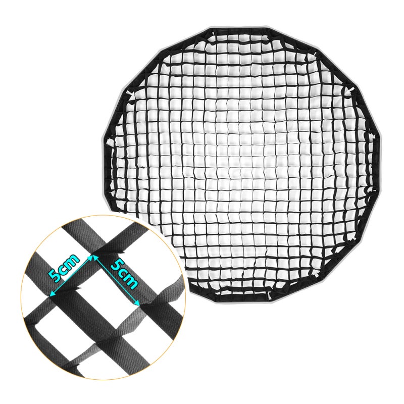 Honeycomb Grid 47 Inch (120cm) Lightweight Foldable Softbox Grid - Durable Nylon Material Softbox Grid for Portrait Product Photography - Image 4