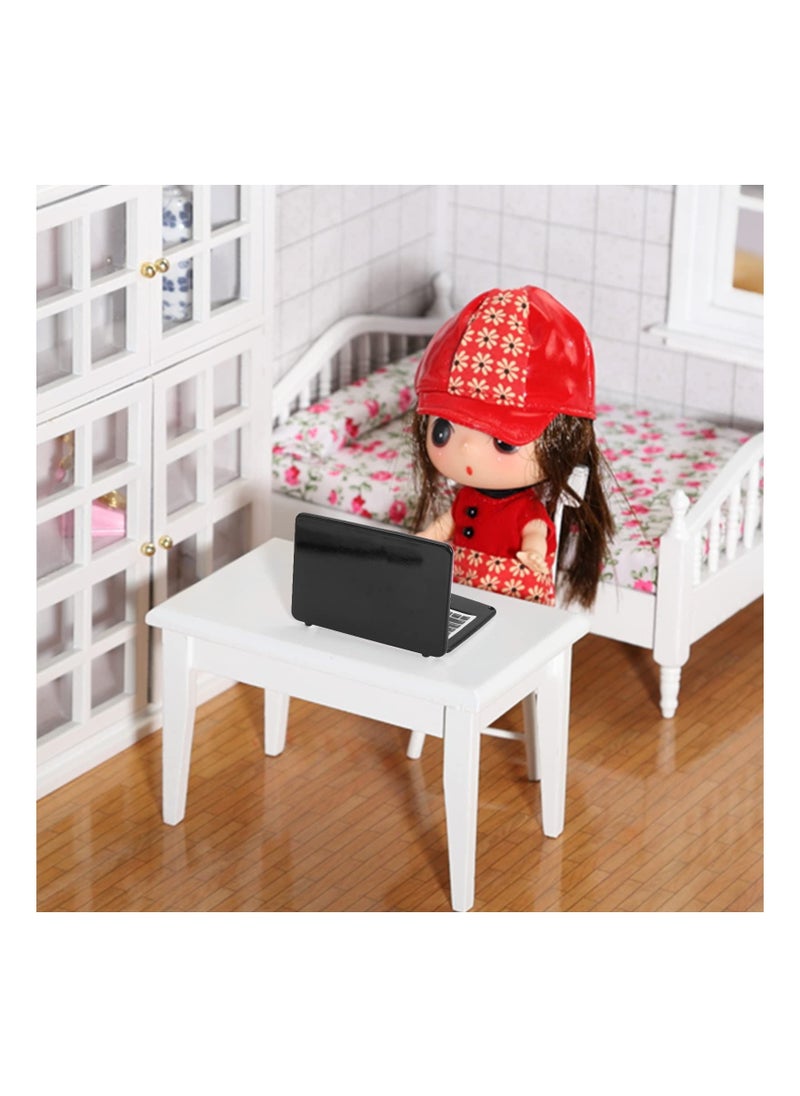 SYOSI - Dollhouse Mini Laptop Tablet and Smart Phone, 1:12 Metal Simulation Scene Computer Simulation Accessories, Miniature Toys, Dollhouse Miniatures Computer Scene Simulation Furniture Accessories (3PCS) - Image 1