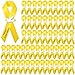 Geosar 50 Pcs Dove Funeral Ribbons Memorial Ribbon Funeral Pins Classic Memorial Service Respect Ribbon Bow with Safety Pins and Dove for Mourning Remembrance Day EventYellow - Image 2