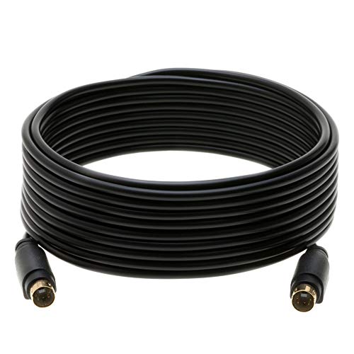 WireZee S-Video Cable 4 Pin Male 75 Ohm Patch Cord 6ft 12ft 25ft 50ft for DVD HDTV (25FT) - Image 3