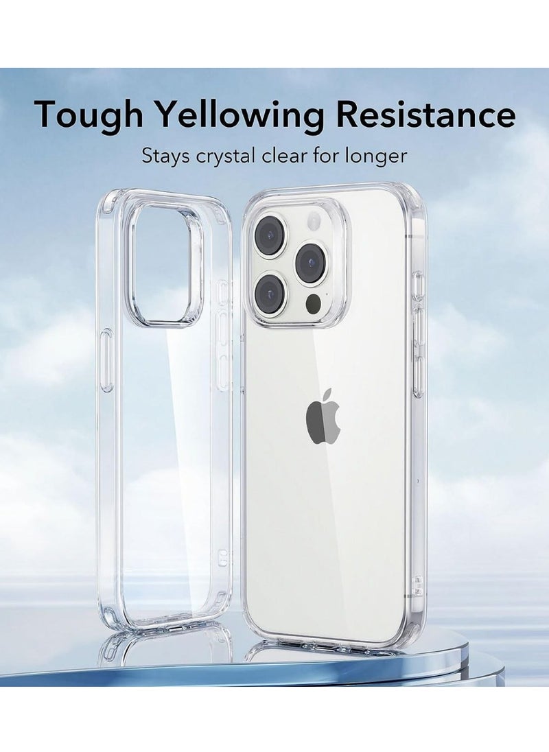 glassology Iphone 15 Pro Max Shockproof Anti Yellowing Crystal Clear Protection Bumper Case Cover for iPhone 15 Pro Max (Transparent )  - Image 3