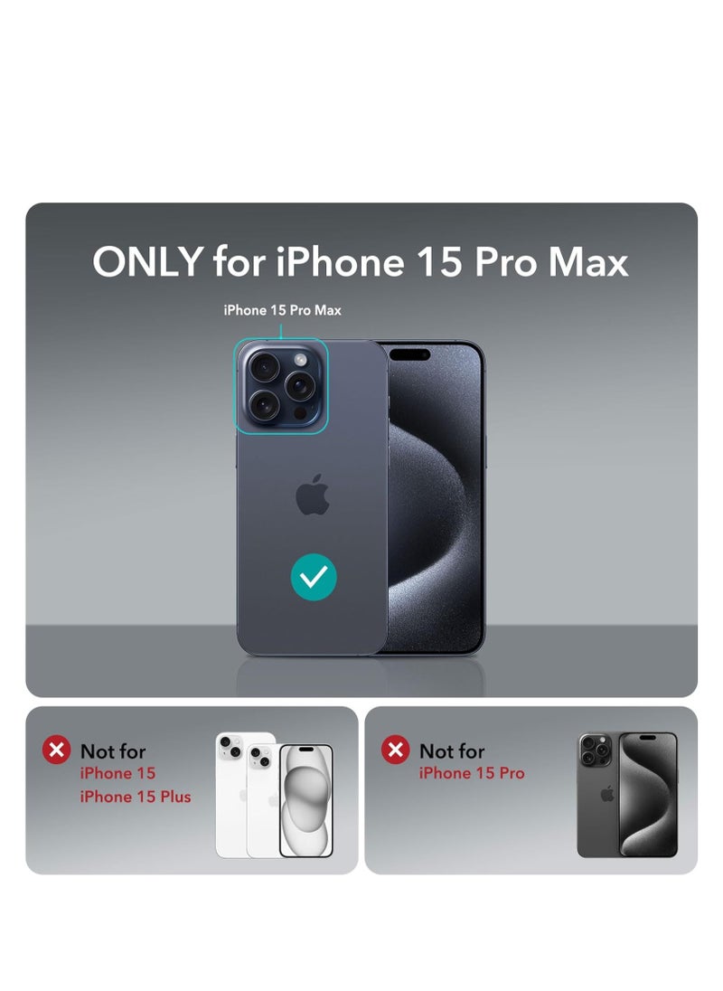 glassology Iphone 15 Pro Max Shockproof Anti Yellowing Crystal Clear Protection Bumper Case Cover for iPhone 15 Pro Max (Transparent )  - Image 2