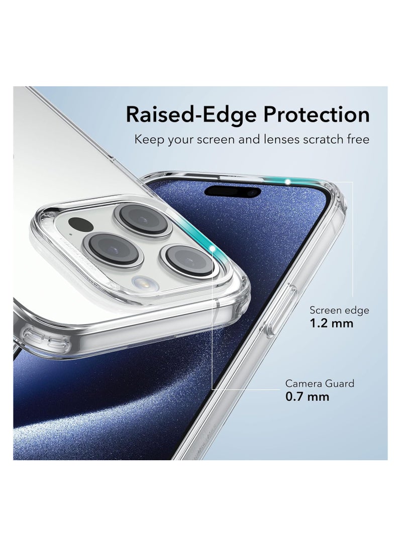 glassology Iphone 15 Pro Max Shockproof Anti Yellowing Crystal Clear Protection Bumper Case Cover for iPhone 15 Pro Max (Transparent )  - Image 5