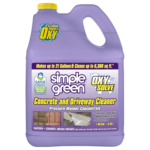 Simple Green Oxy Solve Concrete and Driveway Pressure Washer Cleaner, Purple, Unscented, 128 Fl.Oz - Image 1