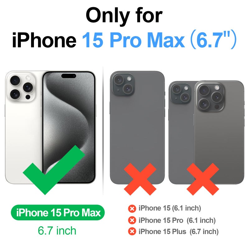 Antsturdy Compatible with iPhone 15 Pro Max Wallet Case,RFID Blocking PU Leather Phone Case Women Men Kickstand flip Cover Wrist Strap Zipper Credit Card Holder Slots for Apple 15 ProMax,Wine Red - Image 2