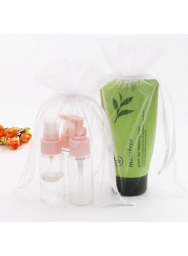 SumDirect White Sheer Organza Bags - 100Pcs 6x9 inches Organza Gift Bags with Drawstring, Organza Jewelry Pouches for Wedding Party Christmas Favor - Image 4