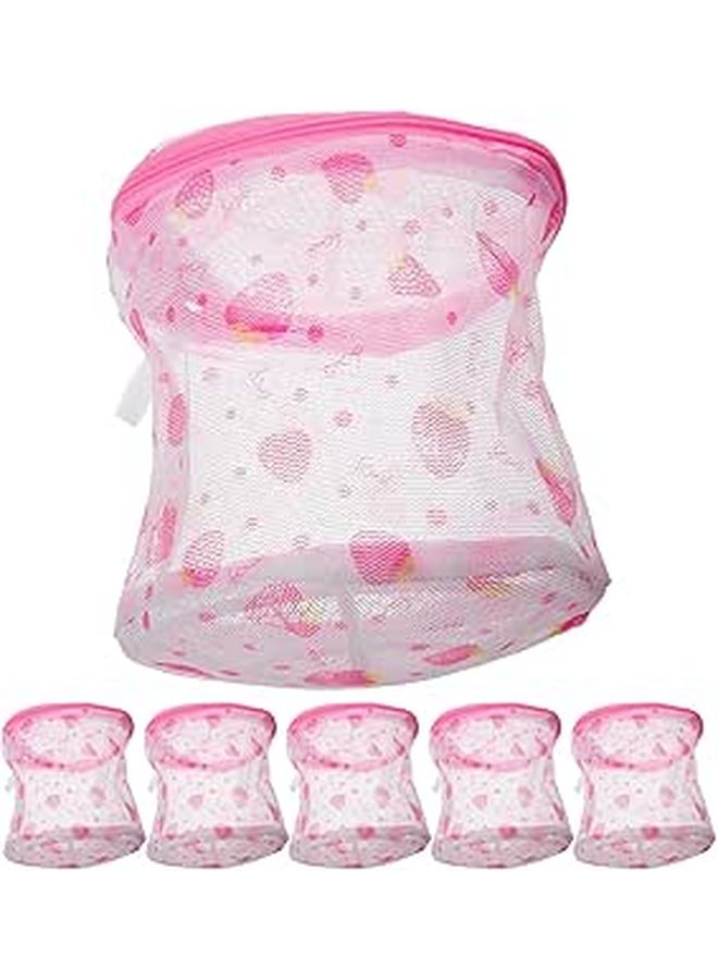 6 Printed Mesh Laundry Bags For Bra Delicates And Travel - Image 1