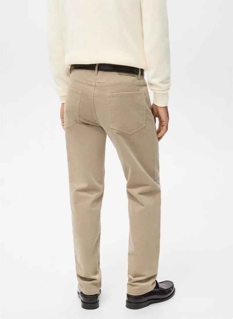 Mango Man Corduroy regular-fit trousers