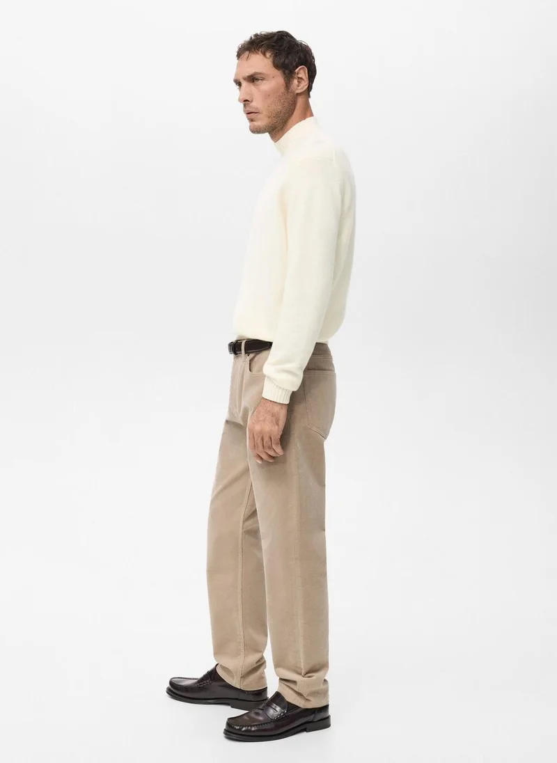 Mango Man  Corduroy regular-fit trousers for Men | Best Price UAE