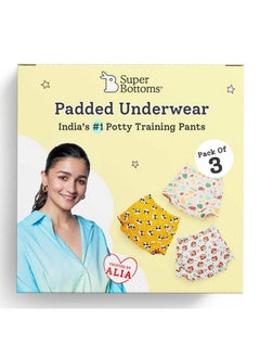 Superbottoms Padded Underwear™ | For Potty Training & Mess-Free Diaper-Free Time | Prevents Pee Puddles | 3 Layers Of Premium Cotton Padding (No Sponge) | (Jungle Jam, Size: 2, Pack Of 3)  - Image 1