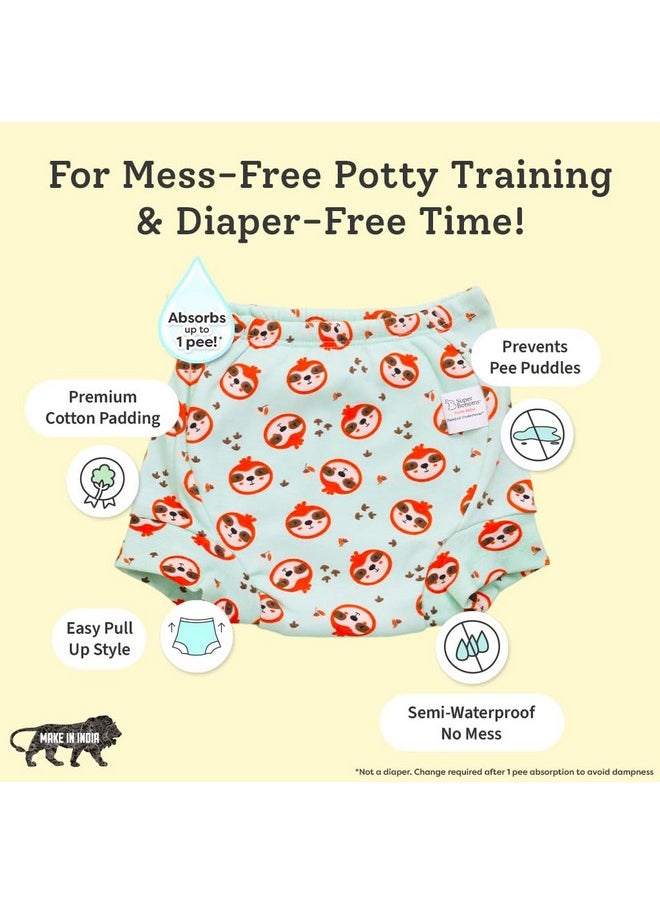 Superbottoms Padded Underwear™ | For Potty Training & Mess-Free Diaper-Free Time | Prevents Pee Puddles | 3 Layers Of Premium Cotton Padding (No Sponge) | (Jungle Jam, Size: 2, Pack Of 3)  - Image 4