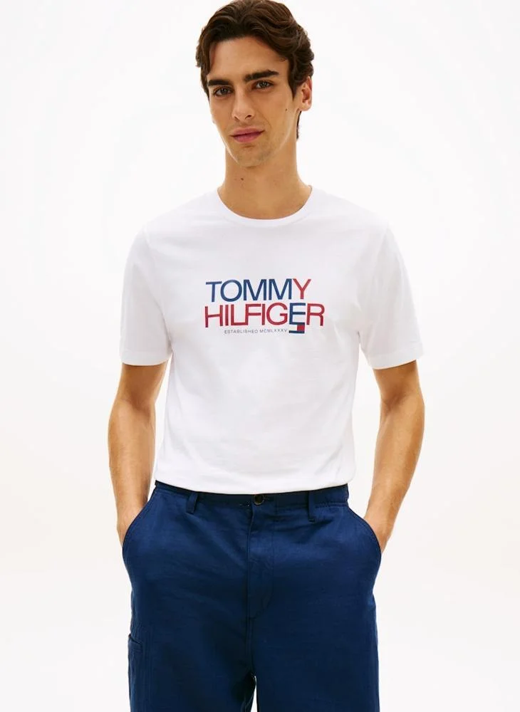 Tommy Hilfiger Logo Graphic Crew Neck T-Shirt