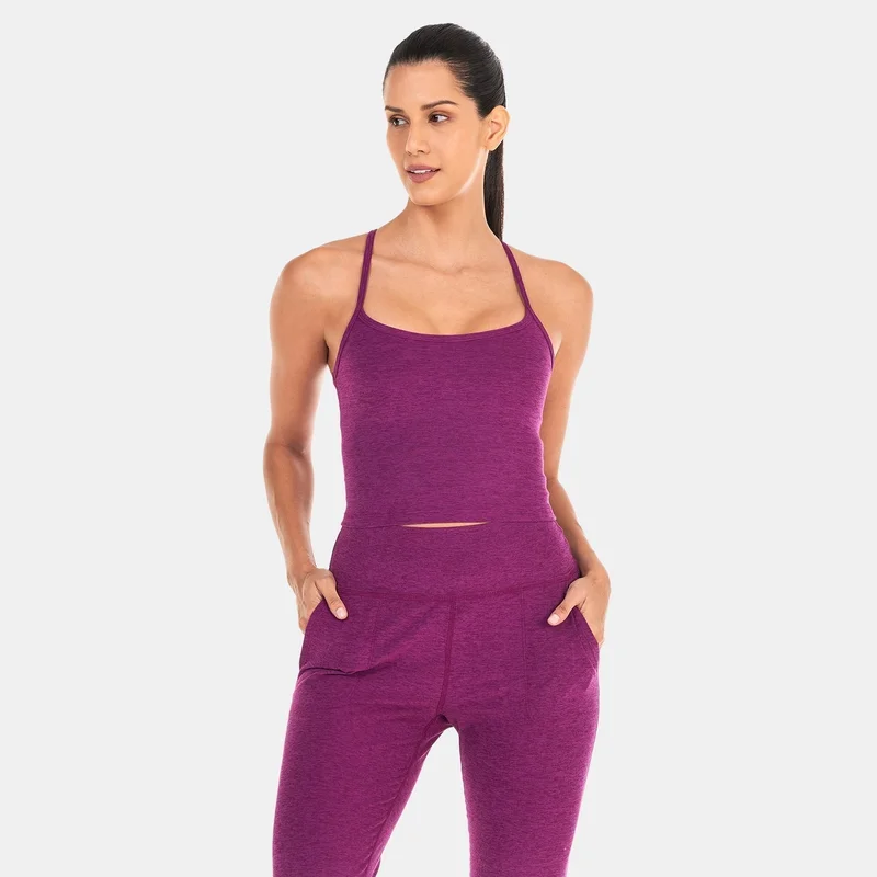 Beyond Yoga Women's Spacedye Slim Racerback Cropped Tank Top