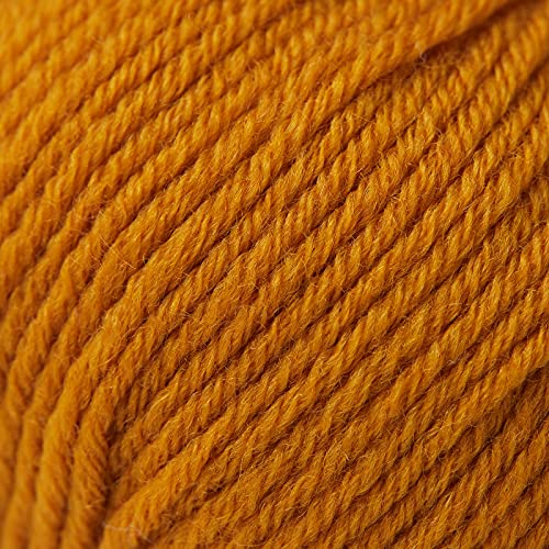 GISIMO 100% Merino Wool Yarn, 6-Ply Luxurious and Soft Yarn for Hand Knitting & Crocheting, 1.76 OZ/50g, 127 yds/116 Meters (Pumpkin, 1 Ball) - Image 2