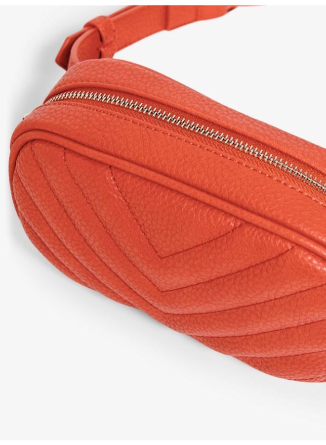 ONLY Leather Look Bumbag Red - Image 4