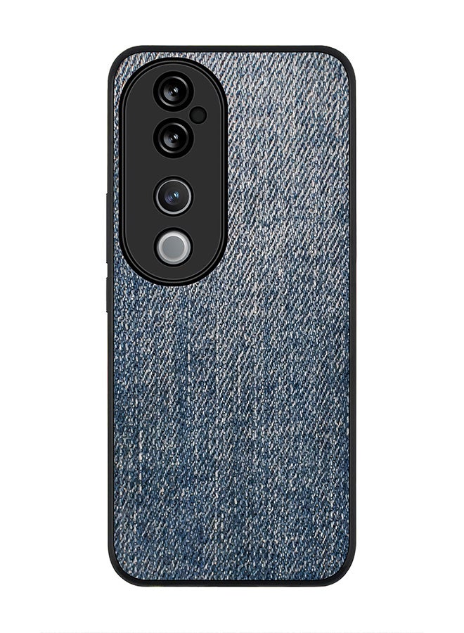 Stylizedd غطاء لجهاز vivo V40 5G / vivo V40 Pro، حماية كاميرا نحيفة، غطاء هاتف مضاد للصدمات - طباعة دنيم داكنة - Image 1