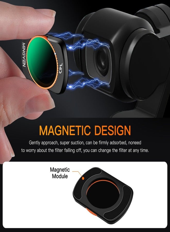 MINGVEN CPL Circular Polarizer Filter for DJI Osmo Pocket 3/Xtra Muse Camera, Magnetic Multi-Coated Filters for DJI Osmo Pocket 3 Creator Combo - Image 4