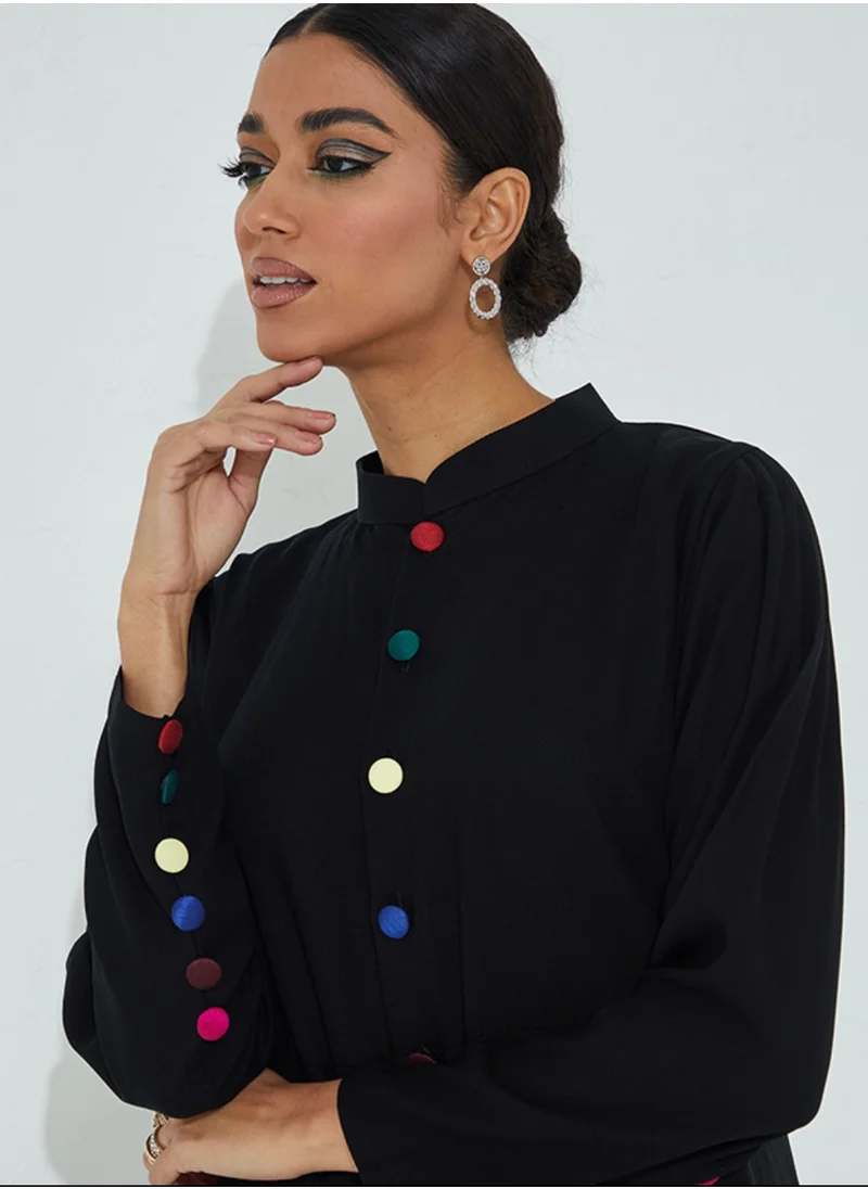 روزيت عباية زر اللون