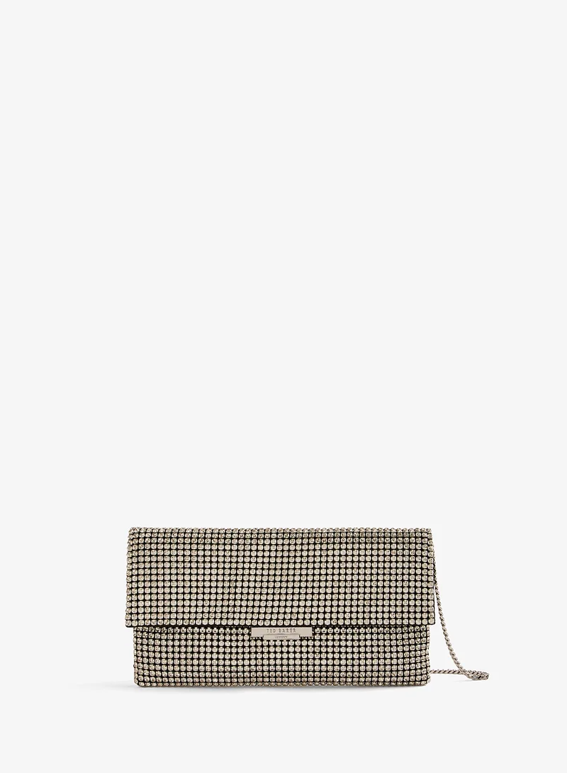 تيد بيكر Kristn Crystal Long Fold Over Crossbody