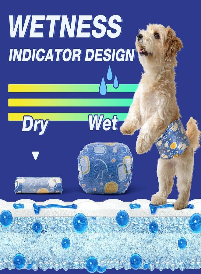 Pet Soft Male Dog Diapers - Disposable Male Dog Wraps with Wetness Indicator, Puppy Diapers for Pets Excitable Urination or Incontinence, 20pcs Small - Image 5