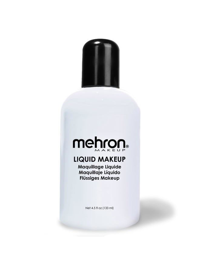 mehron طلاء وجه وجسم سائل للمكياج (4.5 أونصة) (أبيض ضوء القمر) - Image 1