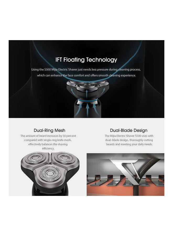 Xiaomi Waterproof Electric Shaver S500 Black - Image 5