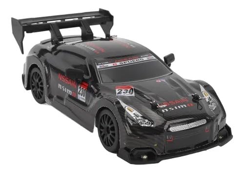 MICROMINI 1:24 Scale High Speed 4WD RC Drift Car – 30Km/Hr with 2 Batteries, LED Lights, Extra Tires, Cones & USB Charger | Rare Model, Full Drift Kit for Kids & Adults | Remote Controlled Racing Car - Image 2
